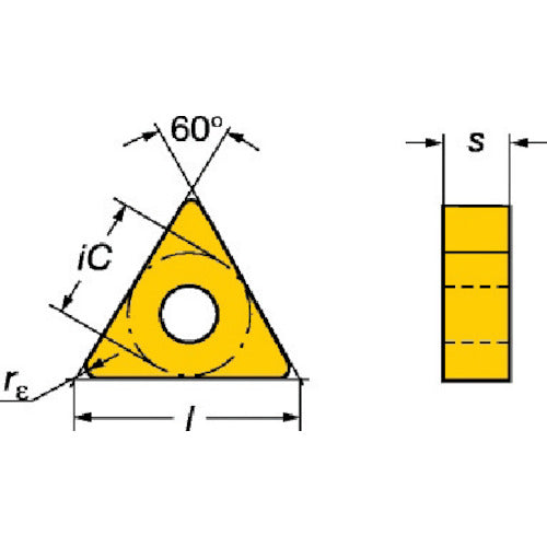 サンドビック T−Max P 旋削用ネガチップ(110) 2025 TNMG 16 04 08-MM 10 個