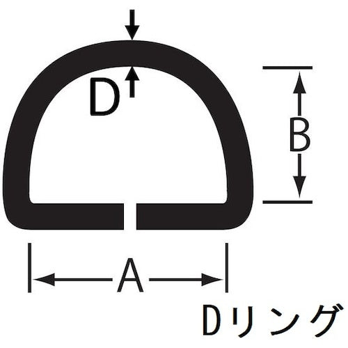 Nissa Chain Stainless Steel D-Ring & Lock Ring 12mm (2 pieces) P-10242 1PK