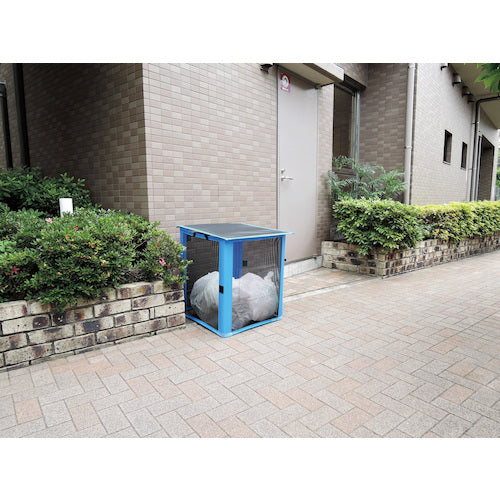 テラモト 自立ゴミネット 折りたたみ式 黒600×600×700 DS2610119 1 個