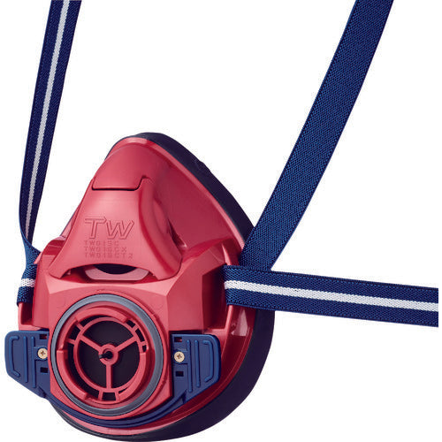 シゲマツ 防じん・防毒マスク TW01SC レッド L TW01SC-RD-L 1 個