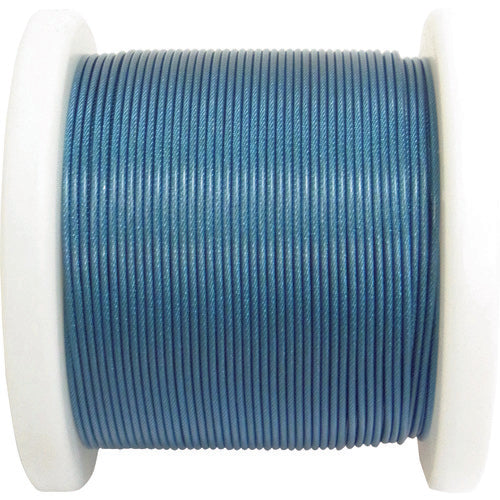 ニッサチェイン コーティングワイヤー 100m巻 青 R-SY20V-B 1巻