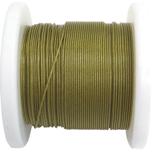 ニッサチェイン コーティングワイヤー 100m巻 黄 R-SY20V-Y 1巻