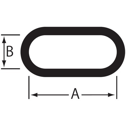 Nissa Chain Plastic Color Chain 15m Yellow/Black R-PW80-Y/BK 1 Roll