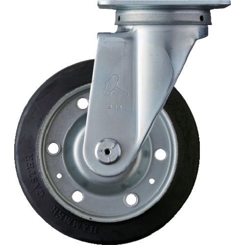 ハンマー 旋回式ゴム車輪 150mm 420S-R150 1個