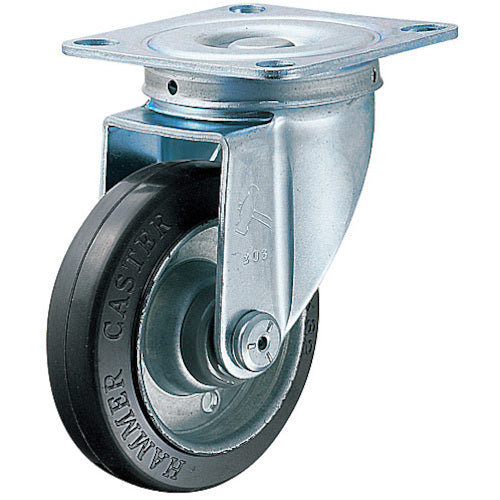 ハンマー 旋回式ゴム車輪 100mm 420S-R100 1個