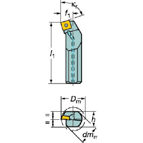 Sandvik Coromant 107 Boring Bit for Positive Insert (210) A16R-SSKCR09 1 piece