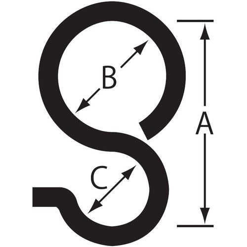 Nissa Chain Unicro Iron P Hook (200 pieces) IPH-25 1 box