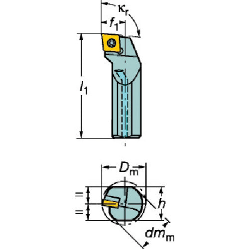 Sandvik Coromant 107 Positive Insert Boring Bit (210) A40T-SCLCR12 1 piece