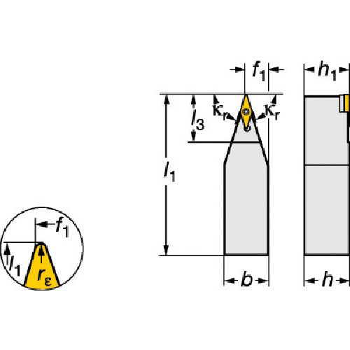 샌드빅 코로턴 107 포지칩용 생크바이트(210) SVVBN 3225P 16 1개