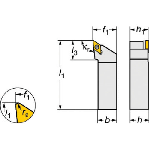 샌드빅 코로턴 107 포지칩용 생크바이트(210) SDJCL 2020K 11 1개
