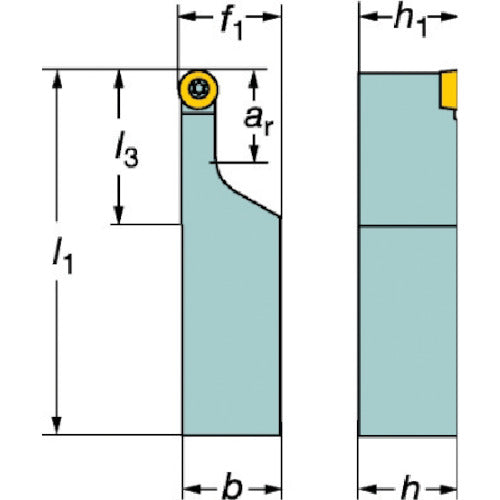 サンドビック コロターン107 ポジチップ用シャンクバイト(210) SRDCL 3225P 08-A 1 個