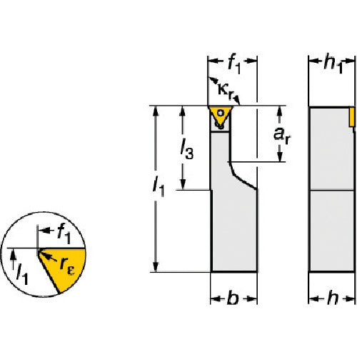 Sandvik Coromant 107 Shank Bit for Positive Insert (210) STFCR 2525M 16-A 1 Piece