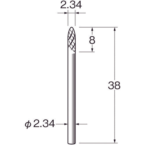 リューター 精密加工用超硬カッターK1652 K1652 1 袋