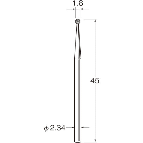 루터 축 부착 전착 다이아몬드 숫돌 D1018 D1018 1봉