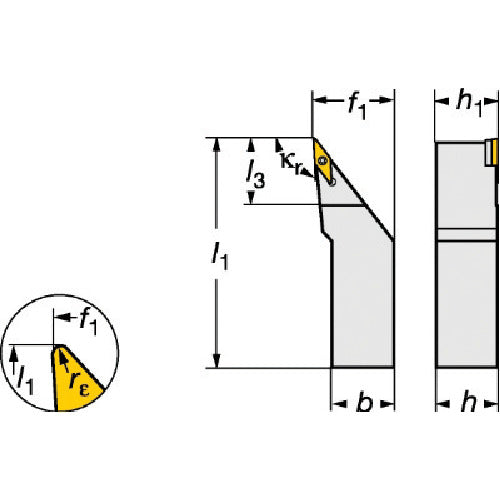 Sandvik Coromant 107 Shank Bit for Positive Insert (210) SVJBL 2020K 16 1 piece