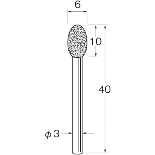 リューター 軸付電着ボラゾン砥石N1760 N1760 1袋
