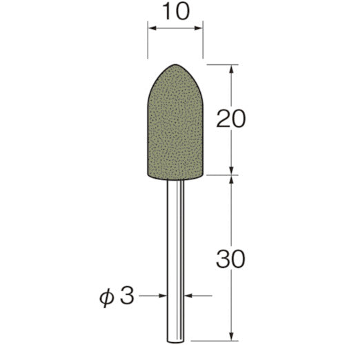 루터 축 부착 라빈 지석(일반용) R4423 입도(#):220 R4423 1봉