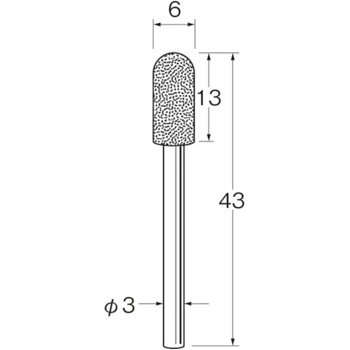 リューター 軸付電着ボラゾン砥石N1260 N1260 1袋