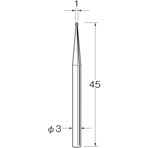 リューター 軸付電着ボラゾン砥石N1010 N1010 1袋