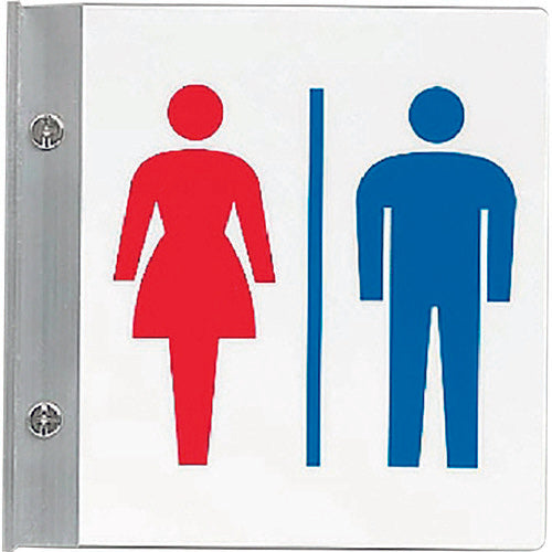 ユニット トイレ表示男女セット 842-54A 1枚