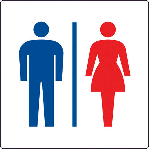 ユニット トイレ表示 小 男女 842-67A 1枚