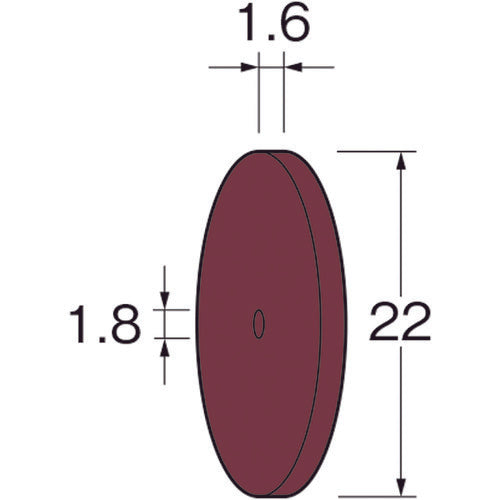 Luter Wheel Type Silicone Rubber Grindstone R5211 1 bag