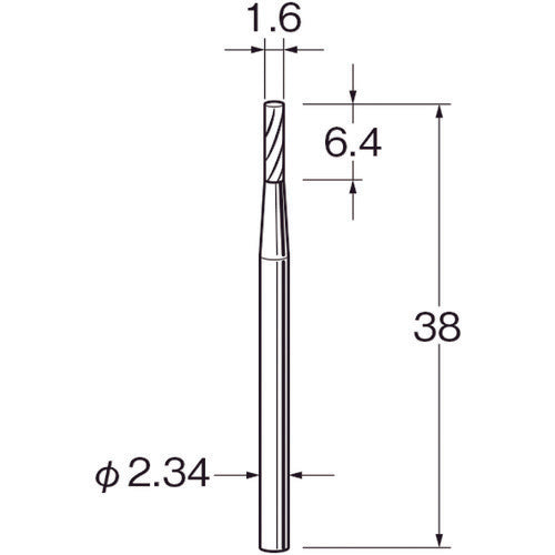 リューター 精密加工用超硬カッターK1621 K1621 1 袋
