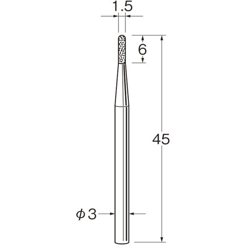 류터 축 부착 전착 다이아몬드 숫돌 D3215 D3215 1봉