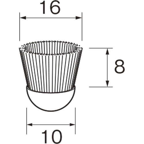 Router Cup-type Brush B3318 B3318 1 bag