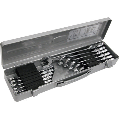 TONE Combination Ratchet Wrench Swinging Quick Ratchet Wrench Set 11-piece Set RMFQ110 1S