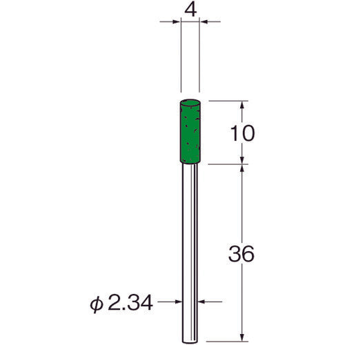リューター 軸付フェルトバフ外径(mm):4軸長(mm):36 F1304 1 袋