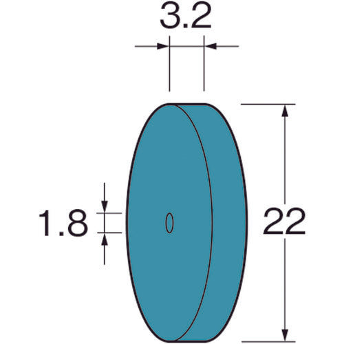 Luter Wheel Type Silicone Rubber Grindstone R5223 1 bag