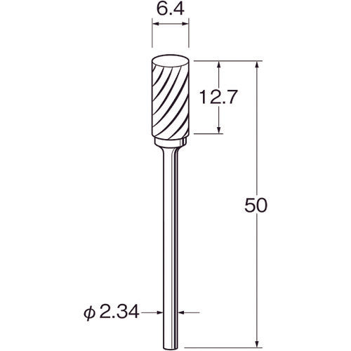 リューター 精密加工用超硬カッターK1721 K1721 1 袋