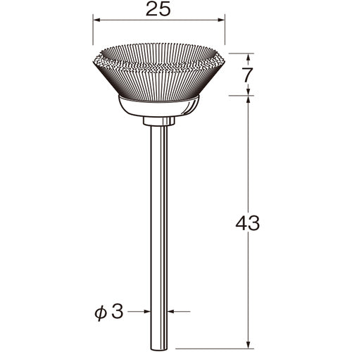 RUTHER Shaft-mounted bevel brush B5120 1 bag