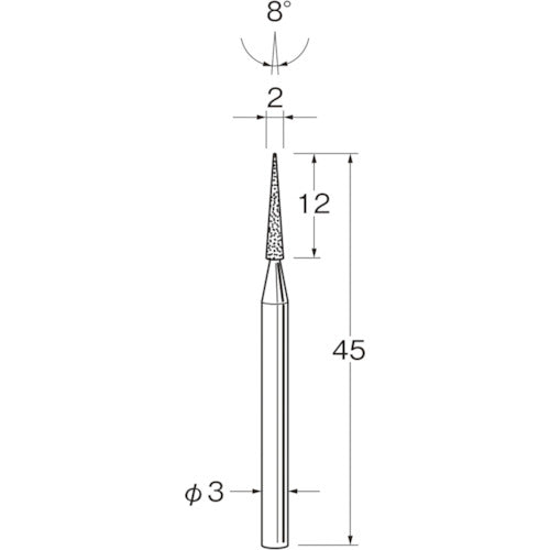 リューター 軸付電着ボラゾン砥石N1620 N1620 1袋