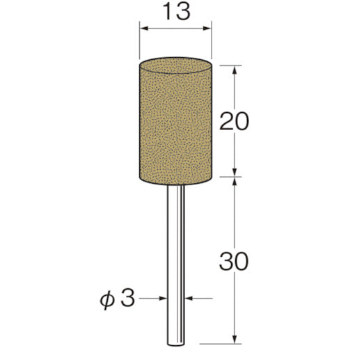 リューター 軸付ラビン砥石(一般用)R4353粒度(#):180 R4353 1袋