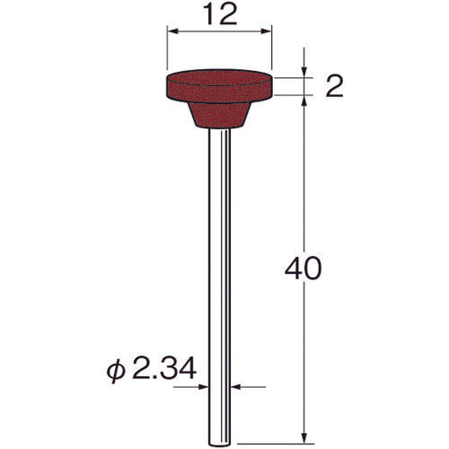 Luter Silicone Rubber Grindstone with Shaft Outer Diameter (mm): 12 Grit (#): 320 R1142 1 bag