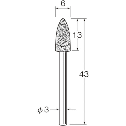 リューター 軸付電着ボラゾン砥石N1360 N1360 1袋