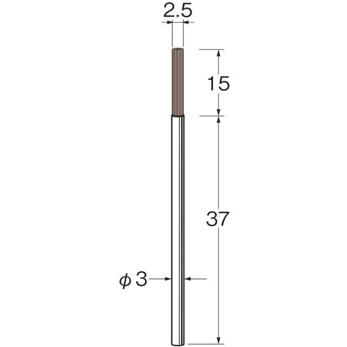 LUTHER Micro Ceramic Fiber Brush (End Type) B9013 1 bag