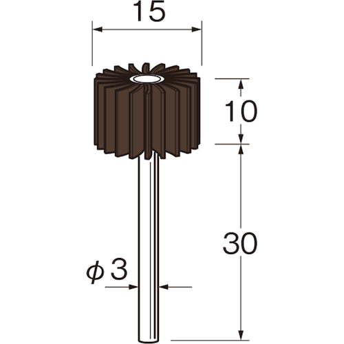 LUTHER Flap Sander Grit (#): 120 Outer diameter (mm): 15 S1212 1 bag
