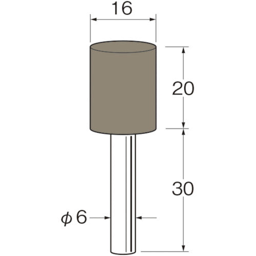 루터 축 부착 탄성 숫돌(UB 숫돌) 외경(mm):16 입도(#):90 R8611 1봉