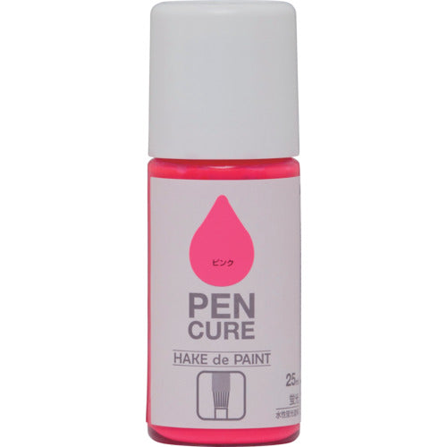 ニッぺ ペンキュア HAKE de PAINT 蛍光 25ml ピンク 190K030 4976124352898 1本