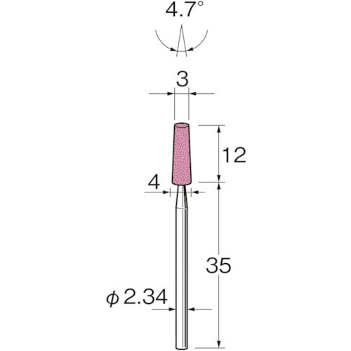 リューター 精密加工用軸付砥石G1015 G1015 1 袋