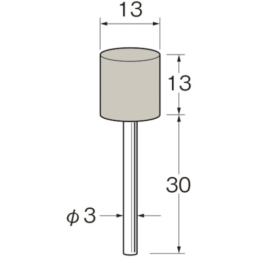 루터 축 부착 탄성 숫돌(UB 숫돌) 외경(mm):13 입도(#):800 R8344 1봉