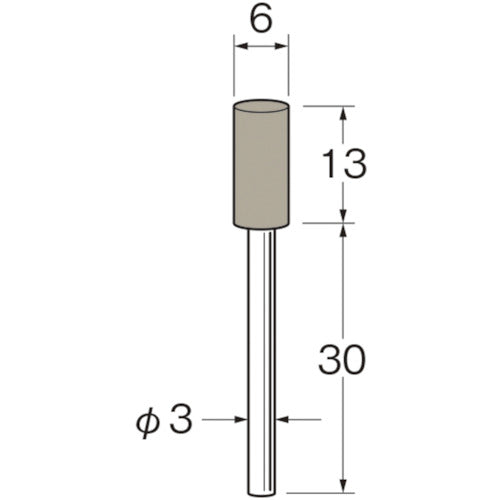 루터 축 부착 탄성 숫돌(PVA 숫돌) 외경(mm): 6 입도(#): 120 R7312 1봉