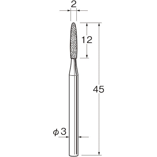 リューター 軸付電着ボラゾン砥石N1320 N1320 1袋