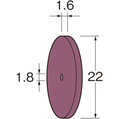 Luter Wheel Type Silicone Rubber Grindstone R5112 1 bag
