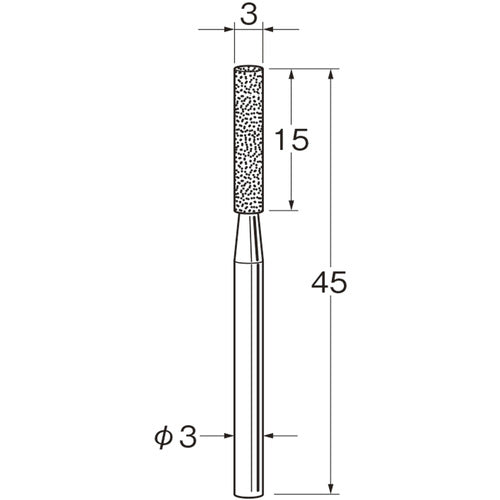 루터 축 부착 전착 다이아몬드 숫돌 D3130 D3130 1봉