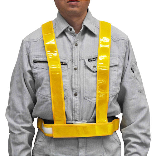 ミズケイ タスキ型安全ベスト<ゴールド> 5920000 1枚