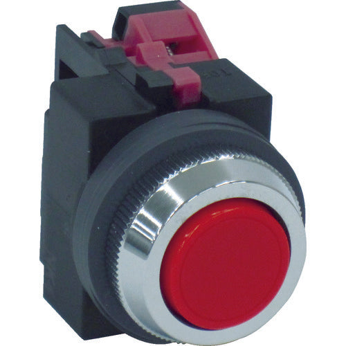 IDEC Φ25丸平形押しボタンスイッチ ABS101NR 1 個